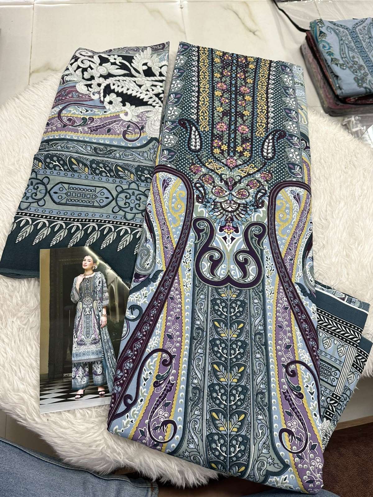 Falah Premium Cotton Collection Code - 50142 By Falah Designer Suits